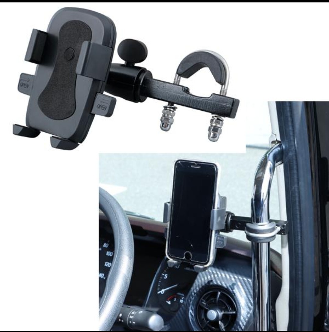 送料無料!JET INOUE アシストグリップ固定式ホルダー スマホタイプ トラック用拍卖