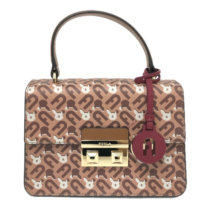 Furla フルラ うさぎ 2WAY ショルダー ハンドバッグ レザー ブラウン【中古】【新品同様】【美品】レディース拍卖