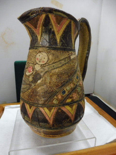 作家物 おもしろ花瓶 天女が、玉をもって、まっている、1品もの、拍卖