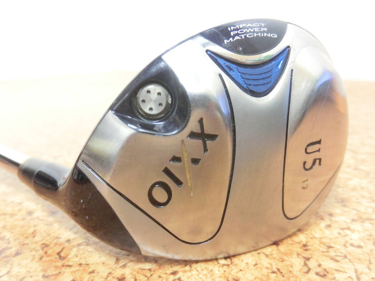 ♪DUNLOP ダンロップ XXIO 5 ゼクシオ ファイブ 5代目 ユーティリティ U5 17° スチールシャフト N.S.PRO HYBRID 100 FLEX-S 中古品♪C0402拍卖