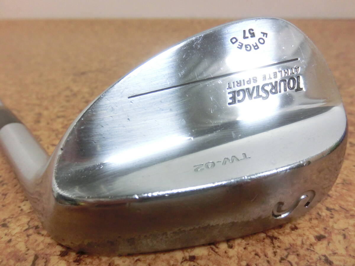 ♪BRIDGESTONE ブリヂストン TOURSTAGE TW-02 FORGED ウェッジ SW 57° スチールシャフト Dynamic Gold FLEX-S200 中古品♪F3099拍卖