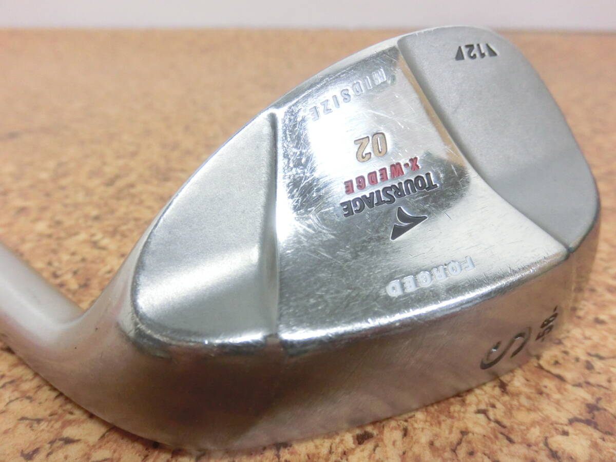 ♪BRIDGESTONE TOURSTAGE X-WEDGE 02 FORGED E2000鍛造 ウェッジ 56° 12 SW 純正スチールシャフト N.S.PRO 950GH FLEX-S 中古品♪F3101拍卖