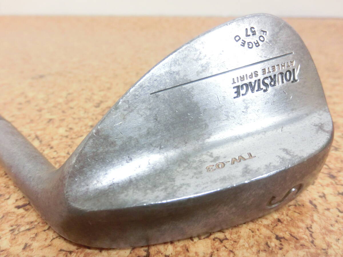 ♪BRIDGESTONE ブリヂストン TOURSTAGE TW-03 FORGED ウェッジ SW 57° スチールシャフト Dynamic Gold FLEX-? 中古品♪F3110拍卖
