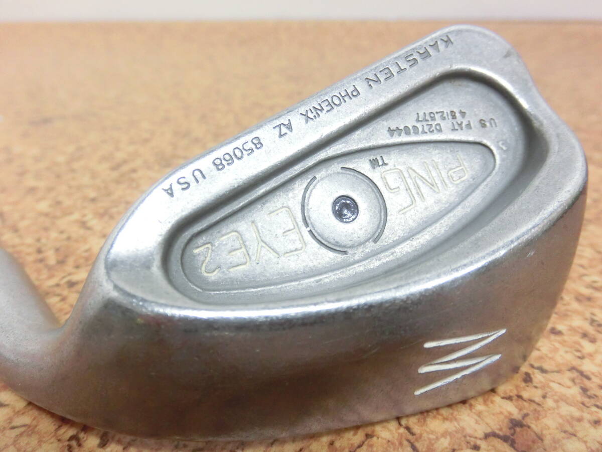 ♪PING ピン EYE 2 KARSTEN アイ 2 黒ドット ウェッジ W 50.7° 純正スチールシャフト ZZ-LITE FLEX-? 中古品♪F3116拍卖
