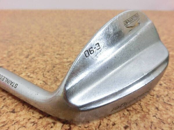 ♪Slazenger スラセンジャー E-90 WEDGE ウェッジ 56° 純正スチールシャフト FLEX-? 中古品♪F1674拍卖