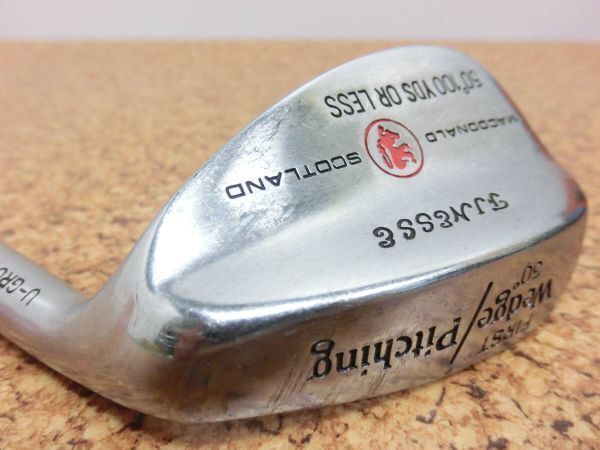 希少♪MACDONALD SCOTLAND FINESSE FIRST Wedge / Pitching ウェッジ PW 50° スチールシャフト Dynamic Gold FLEX-R200U 中古品♪F2114拍卖