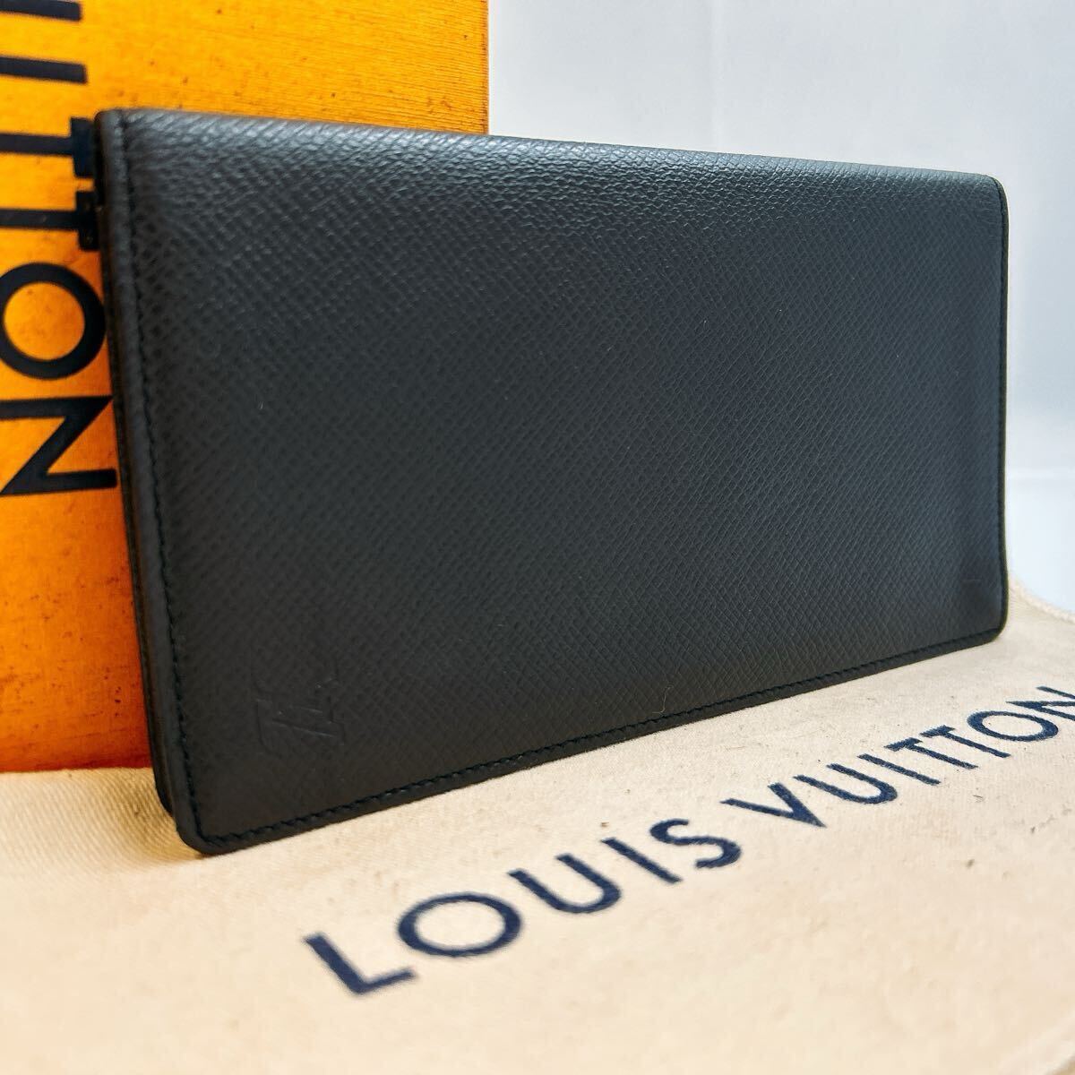 A937【極美品】LOUIS VUITTON ルイヴィトン タイガ ポルトカルトクレディ二つ折り財布 長財布 ウォレット M31002/CT1004拍卖