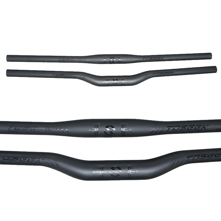 TOSEEK正規品!フラットバー/ライザーバー ストレートバー カーボンハンドル TKY10 拍卖