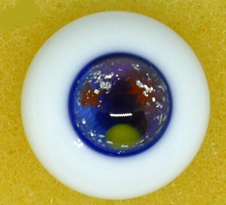 DOLK×MIYABI GLASS STUDIO様製 グラスアイ Harvest Moon glass eye 限定コラボアイ 16mm 白目16mm 虹彩9mm拍卖