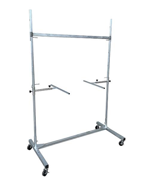 スプレースタンド 塗装スタンド 大型ワイドサイズ ハンガータイプ フルメッキ仕様 4722拍卖