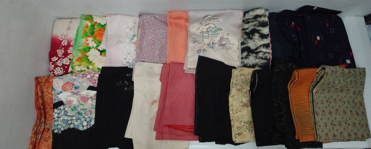 l70) 着物 和装 紋入訪問着 など まとめ売り 約20点 レトロ リメイク用 ハンドメイドなどに拍卖