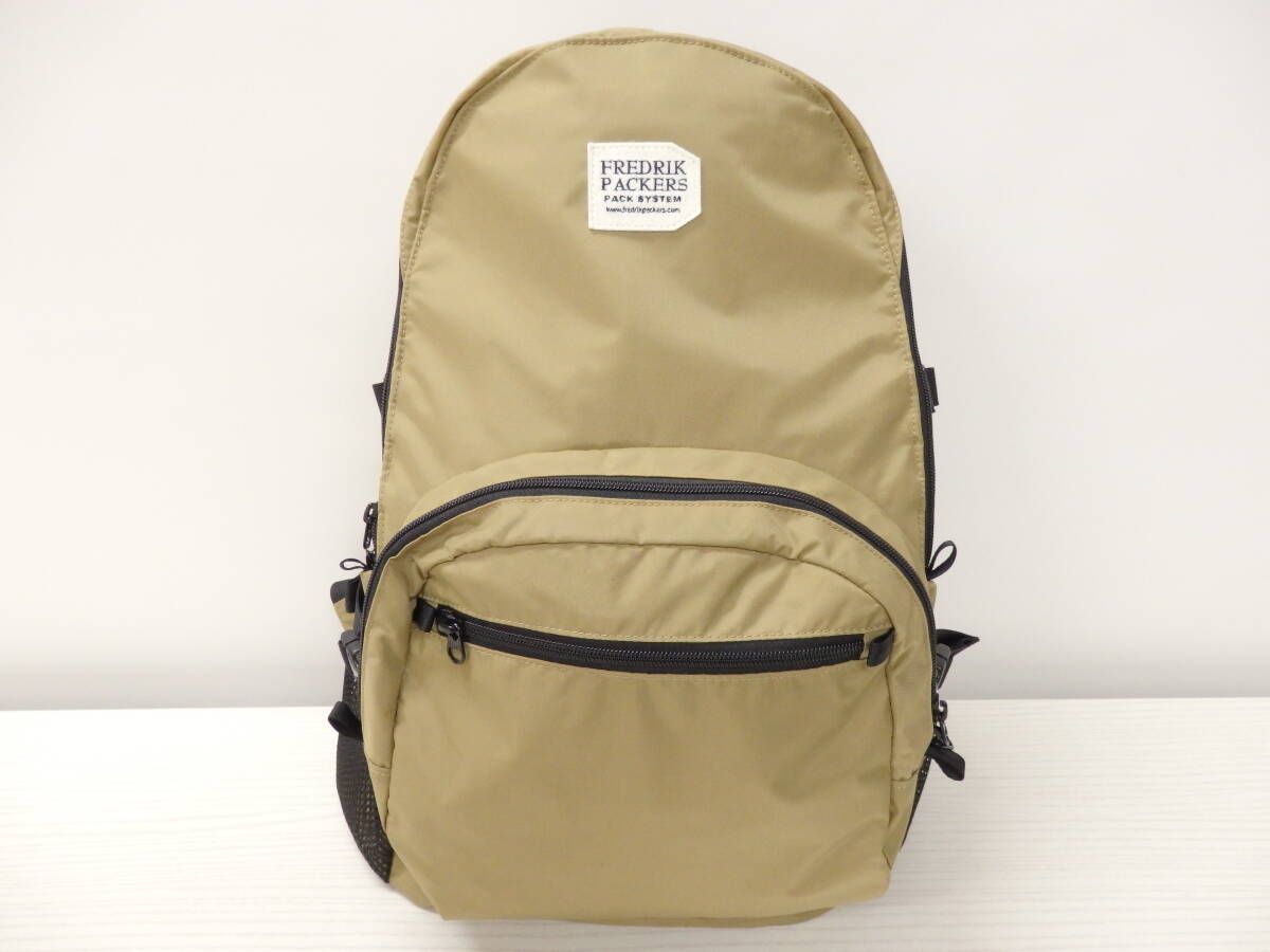 mf57) FREDRIK PACKERS フレドリックパッカーズ リュック バックパック デイパック ベージュ拍卖