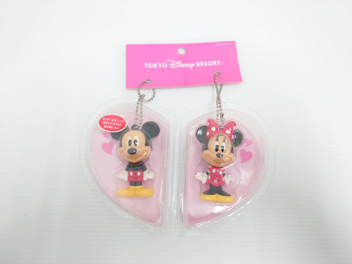 om29)東京ディズニーリゾート ミッキー&ミニー ペアキーチェーン拍卖