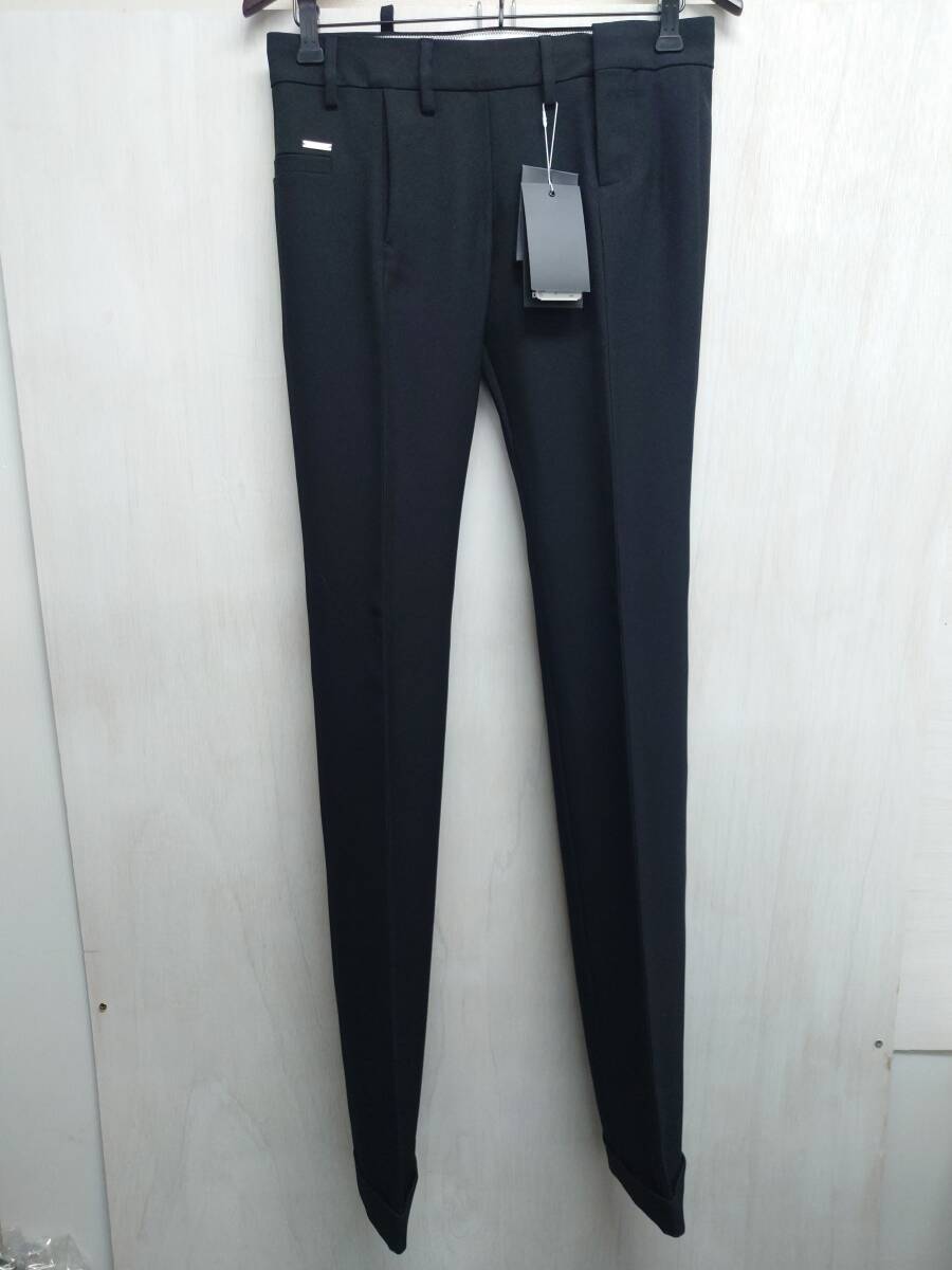lf69) DSQUARED2 ディースクエアード Deana Side Open Pant サイドスリット パンツ サイズ36 S72KA1206 S78300 レディース イタリア製拍卖