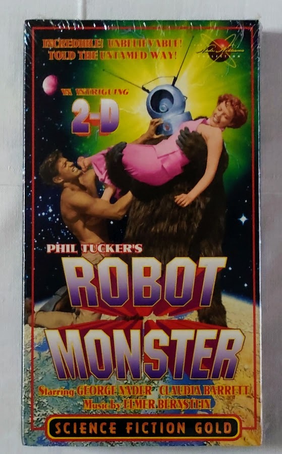 輸入ビデオテープ 最低映画な名作(迷作?)robot monster (未開封)シュリンクに包まれています。字幕はありません。拍卖