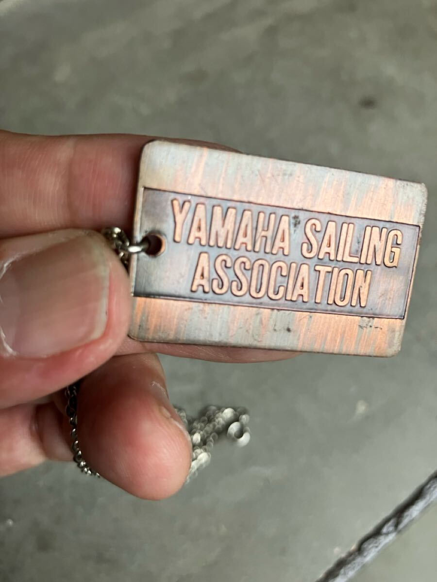 YAMAHA SAILING ASSOCIATINネックレス ドッグタグ ヤマハセーリングチーム ヨット部 海 船乗りアクセサリー 昭和レトロ拍卖