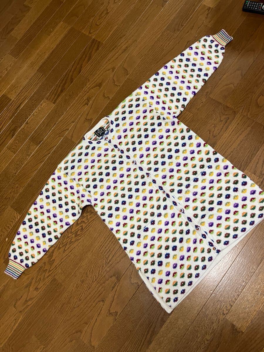 かわいいROYAL ALPACA ロイヤルアルパカ ハンドニット ニットカーディガンロング ワンピースチュニック風 サイズL アルパカ100%ペルー製 拍卖