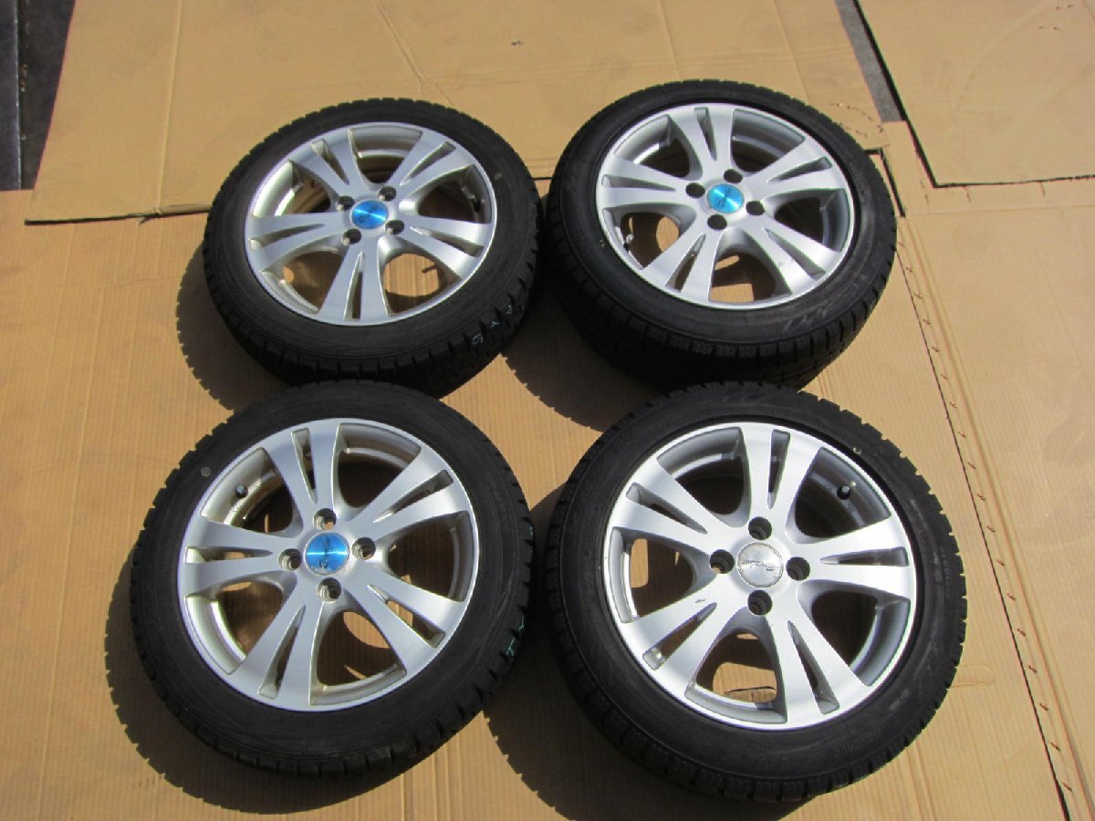 社外 175/55R 15 アルミMANARAY&スタッドレス 4本組 4穴 TOYO トーヨー TY1168拍卖