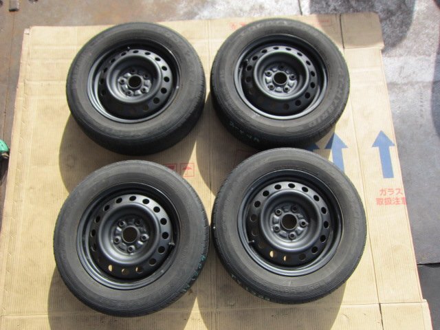 トヨタ VOXY 195/65R 15 スチール黒&ラジアル 4本組 5穴 GOOD YEAR TY1209拍卖
