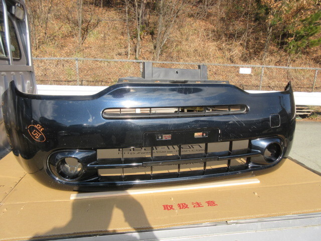 ☆日産 キューブ Z12 純正フロントバンパー 62022 1FA0H 黒 TBP448拍卖