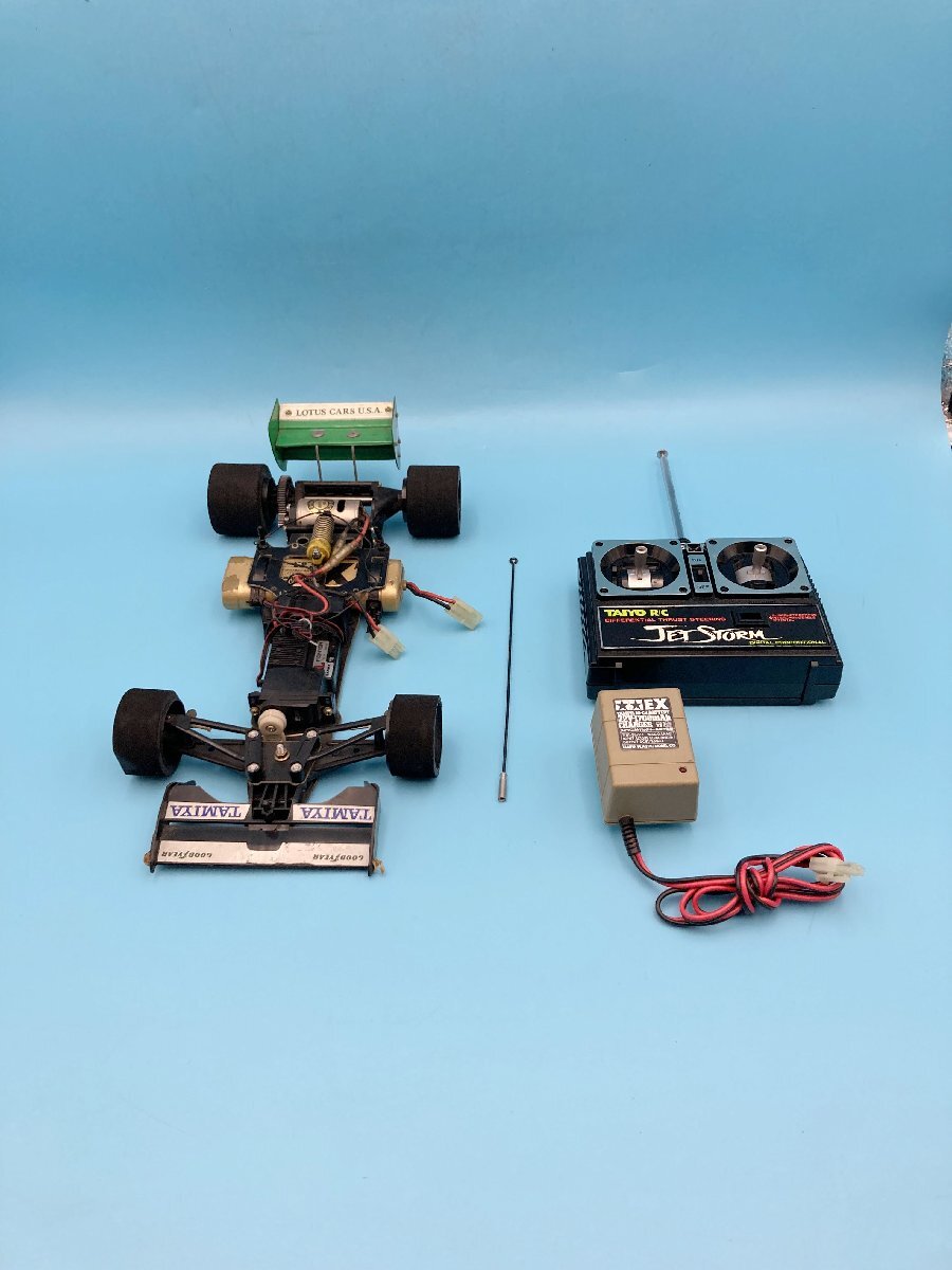 ラジコン【F1231◎】TAMIYA LOTUS CARS U.S.A. SANWA BL FIGHTER マブチモーター RS 540SH プロポ TAIYO R/C JET STORM 【未確認】251003拍卖