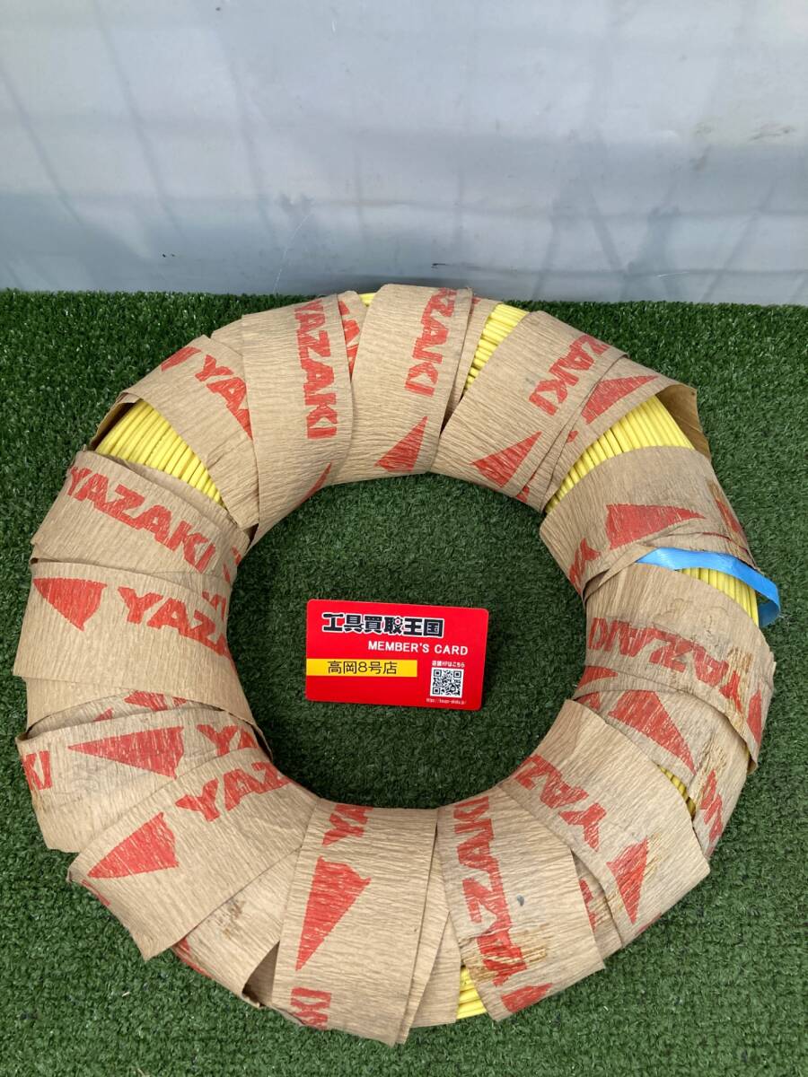 【未使用品】【0926】矢崎電線 IV(PbF) IVケーブル 2.0mm 黄 ITV8AGRLXO2H拍卖