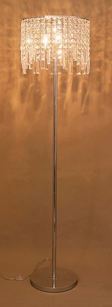 輸入雑貨 照明 フロアスタンド フロアライト クリスタル ランプ シャンデリア モダン ゴージャス エレガント シンプル TEDY-F3D 送料無料拍卖