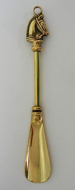 イタリア製 輸入雑貨 靴べら シューホーン 馬 真鍮 ブラス リビングスタジオ 直輸入 クラシック アンティーク スティーラ ゴールド C3-678拍卖