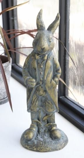 輸入雑貨 ブラストーンラビット ウサギ 置物 オブジェ コベントガーデン CoventGarden シャビーシック ガーデン アンティーク KW-72拍卖