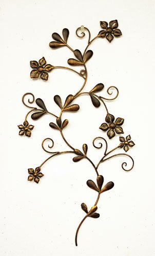 輸入雑貨 Wall Deco スィートフラワー 壁飾り 花柄 アイアン ウォールデコレーション アンティーク風 シャビーシック 壁掛け 姫系 CIE-455拍卖