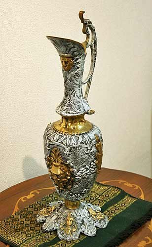 <30周年記念セール!> ポルトガル製 輸入雑貨 フラワーベース 花瓶 青銅 真鍮 ブラス リビングスタジオ 直輸入 ロココ lib-46 送料無料拍卖