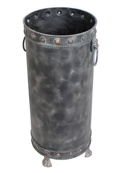 輸入雑貨 傘立て ライオン ブロンズ風 アンティーク リビングスタジオ ブロカンテ シャビーシック アイアン ブリキ 青銅 FM-549 送料無料拍卖