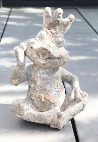 輸入雑貨 ニッシュ スマイルフロッグ カエル 置物 コベントガーデン CoventGarden オブジェ シャビーシック アンティーク QW-91拍卖