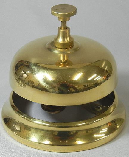 イタリア製 輸入雑貨 ベル チャイム 真鍮 リビングスタジオ ブラス ゴールド ホテル 什器 カウンター レジ スティーラ C3-557 送料無料拍卖