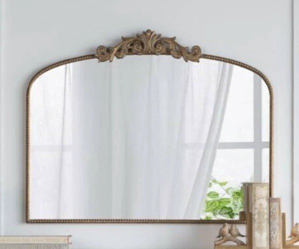 輸入家具 ミラー バロック ロココ ゴールド 100×80cm リビングスタジオ 直輸入 壁掛け アンティーク クラシック AN-82193-G 送料無料拍卖