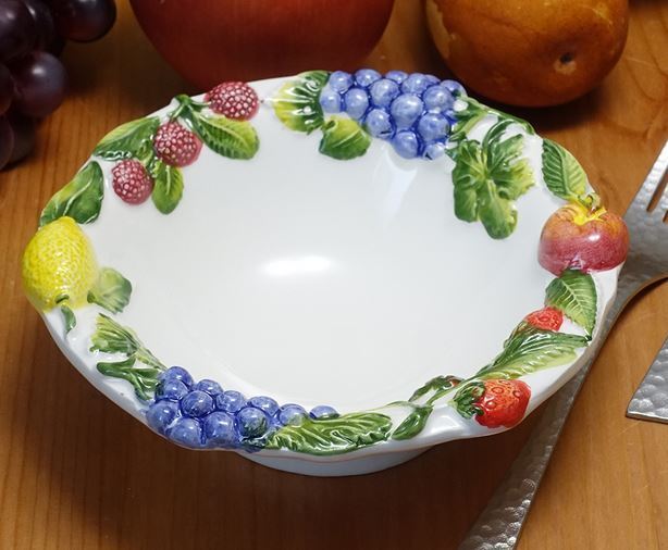 イタリア製 輸入雑貨 サラダボウル パスタ デザート フルーツ リビングスタジオ 直輸入 スープ 小鉢 17cm BRE-1291-16FR p2-129116拍卖