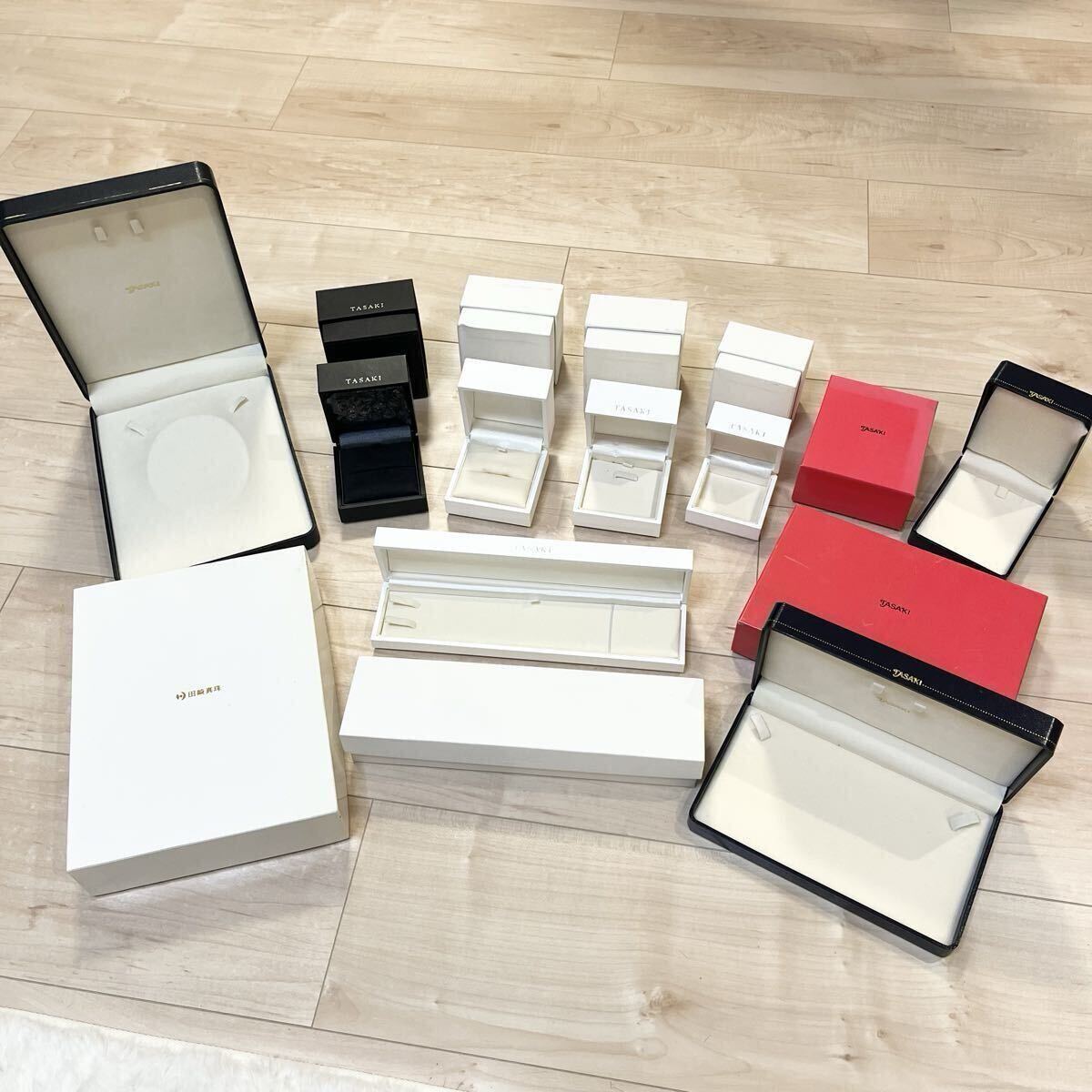 1円〜 TASAKI タサキ 田崎真珠 空箱 ボックス 8点まとめ ネックレスケース アクセサリー ジュエリー 純正 ピアス用 リング用拍卖