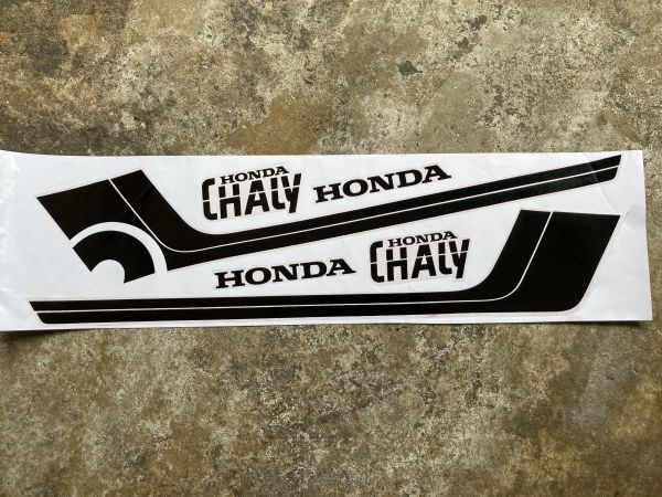 ホンダ シャリィ シャリー CF50 CF70 ステッカー デカール エンブレム 黒 honda chaly sticker emblem vela_parts 0286拍卖