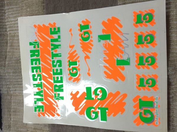 OLDBMX ステッカー オールドスクール GT 橙 フリースタイル bmx sticker vel_parts 0299拍卖