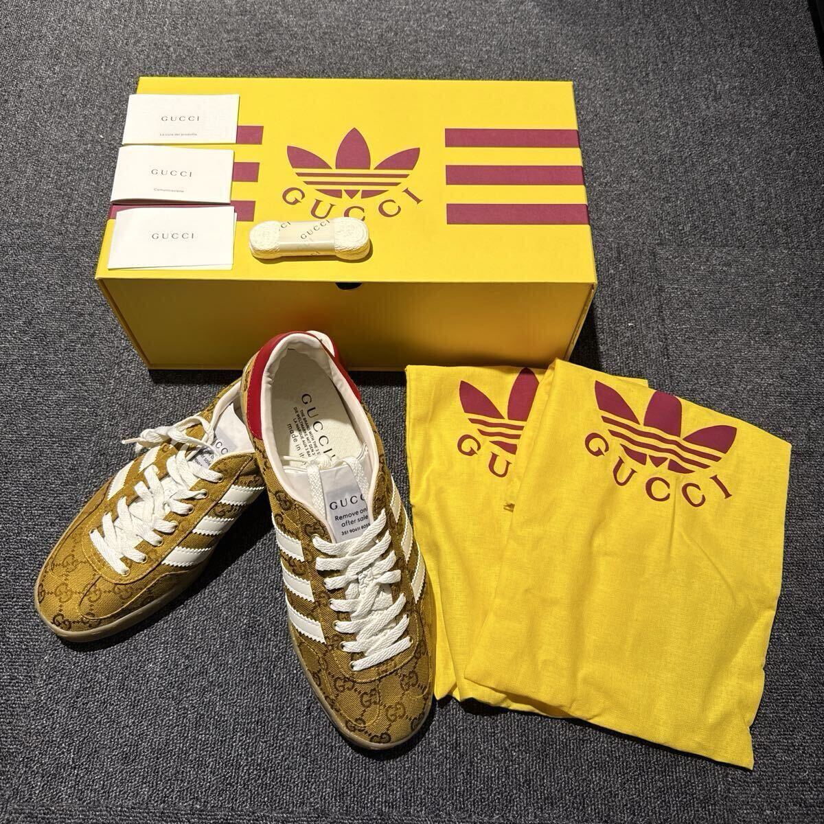 新品未使用 GUCCI グッチ スニーカー 靴 サイズ28cm Gazelle ガゼル US10 adidas アディダス拍卖