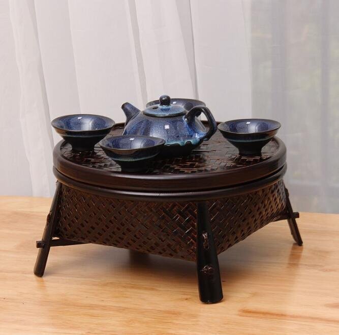 古風★竹籃★手作り★竹工芸★竹細工★工芸品★置物★収納ボックス★茶道具拍卖