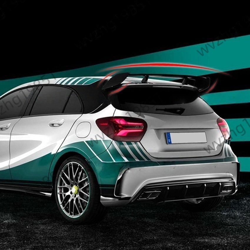 スベンツ Aクラス A180 A200 A260 W176 AMG リアウィングトップウィングディフューザー 外装改装 | ABS素材拍卖