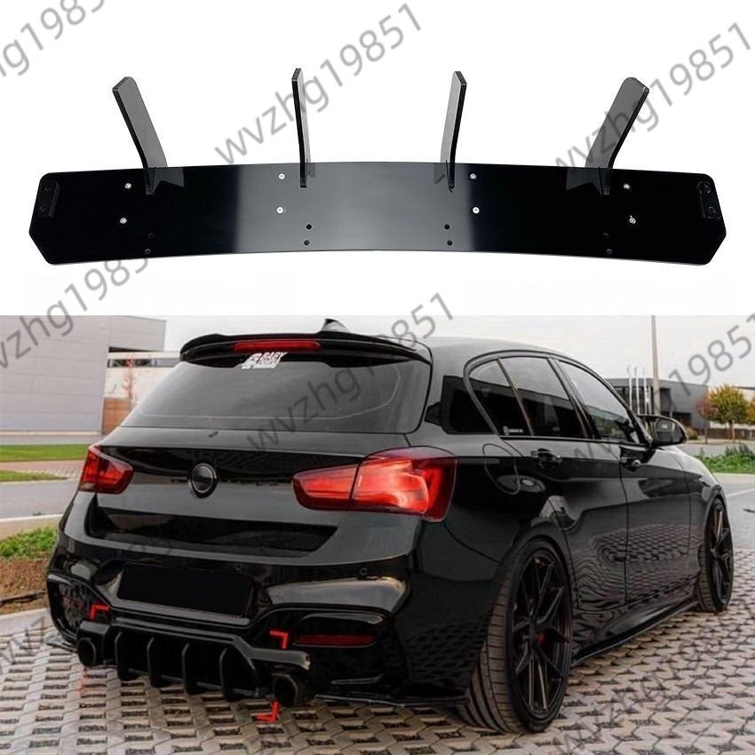 BMW 1シリーズ F20 LCI M140i 用 リアディフューザー リアアンダースポイラー 外装パーツ 亮黑仕上げ拍卖