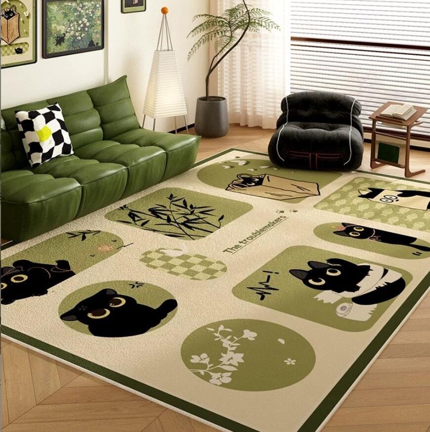 (大好評)柔らかく快適*防水滑り止め*リビングソファベッドルームカーペット★160*230CM拍卖