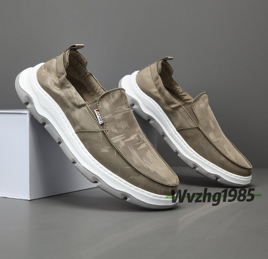 軽くて通気性のある夏の男性靴新型アイスシルクの板靴百足足踏みソフトソールの男性カジュアル布靴拍卖