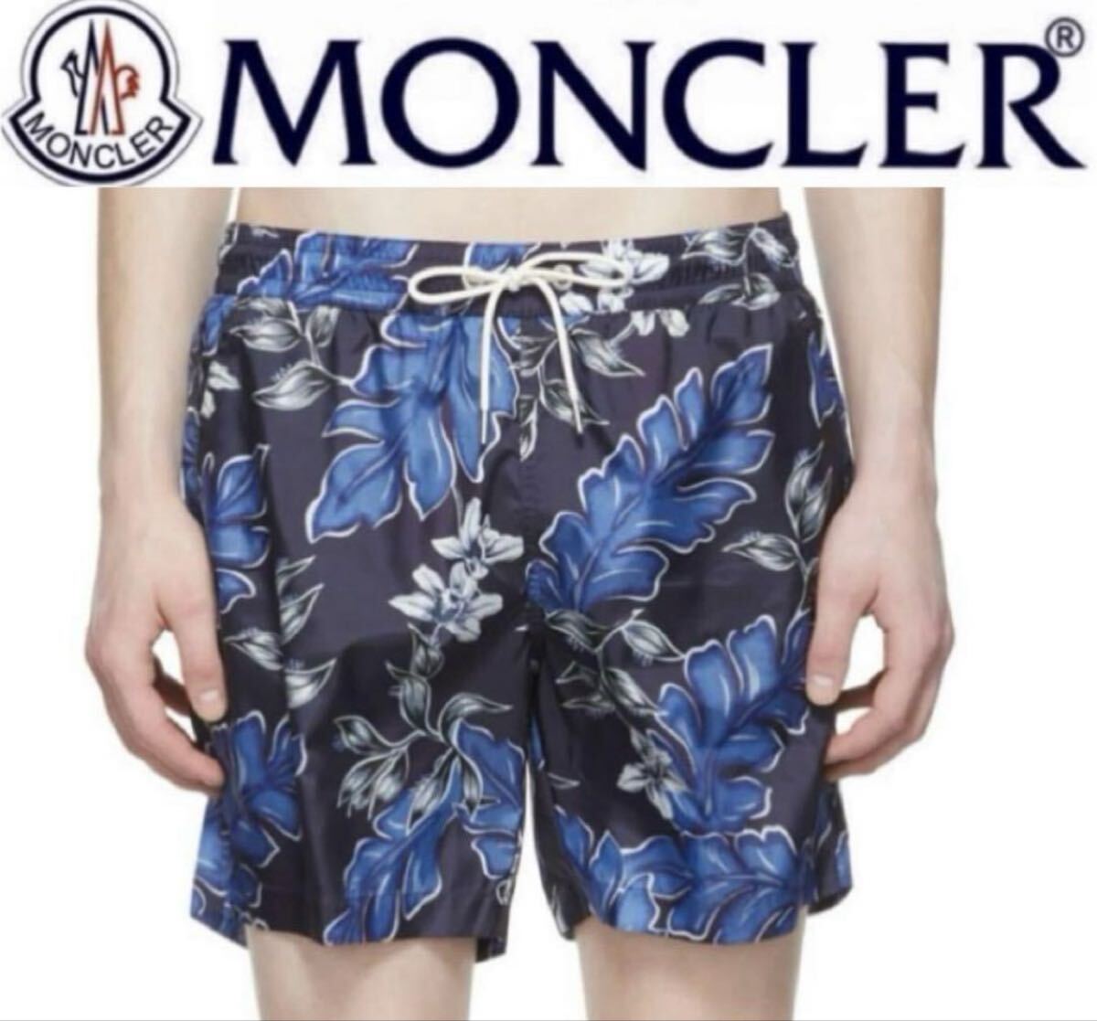 希少♪極上品★国内正規品 モンクレール 花柄 人気ワッペン スイムパンツ兼ショートパンツ M拍卖