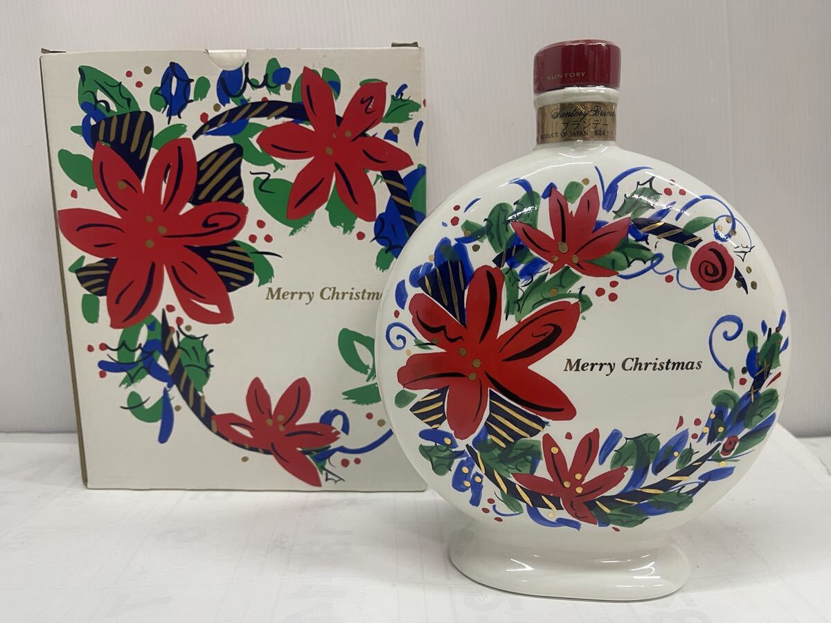 【古酒】未開栓 SUNTORY サントリー ブランデー XO デラックス クリスマスデザイン ボトル拍卖