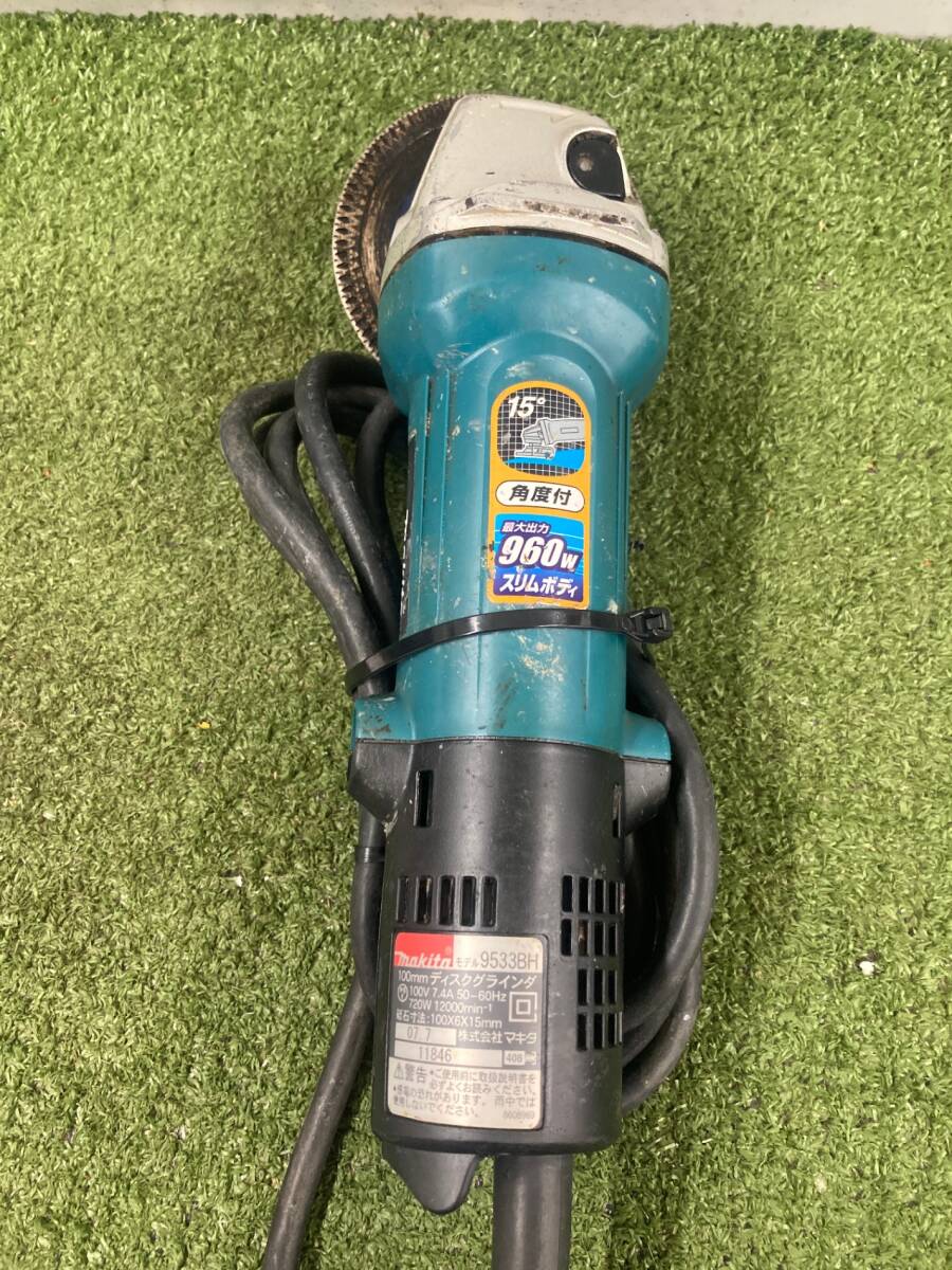 【中古品】★マキタ ディスクグラインダ 高速型 100mm 9533BH IT3I6V8Y5O5E拍卖