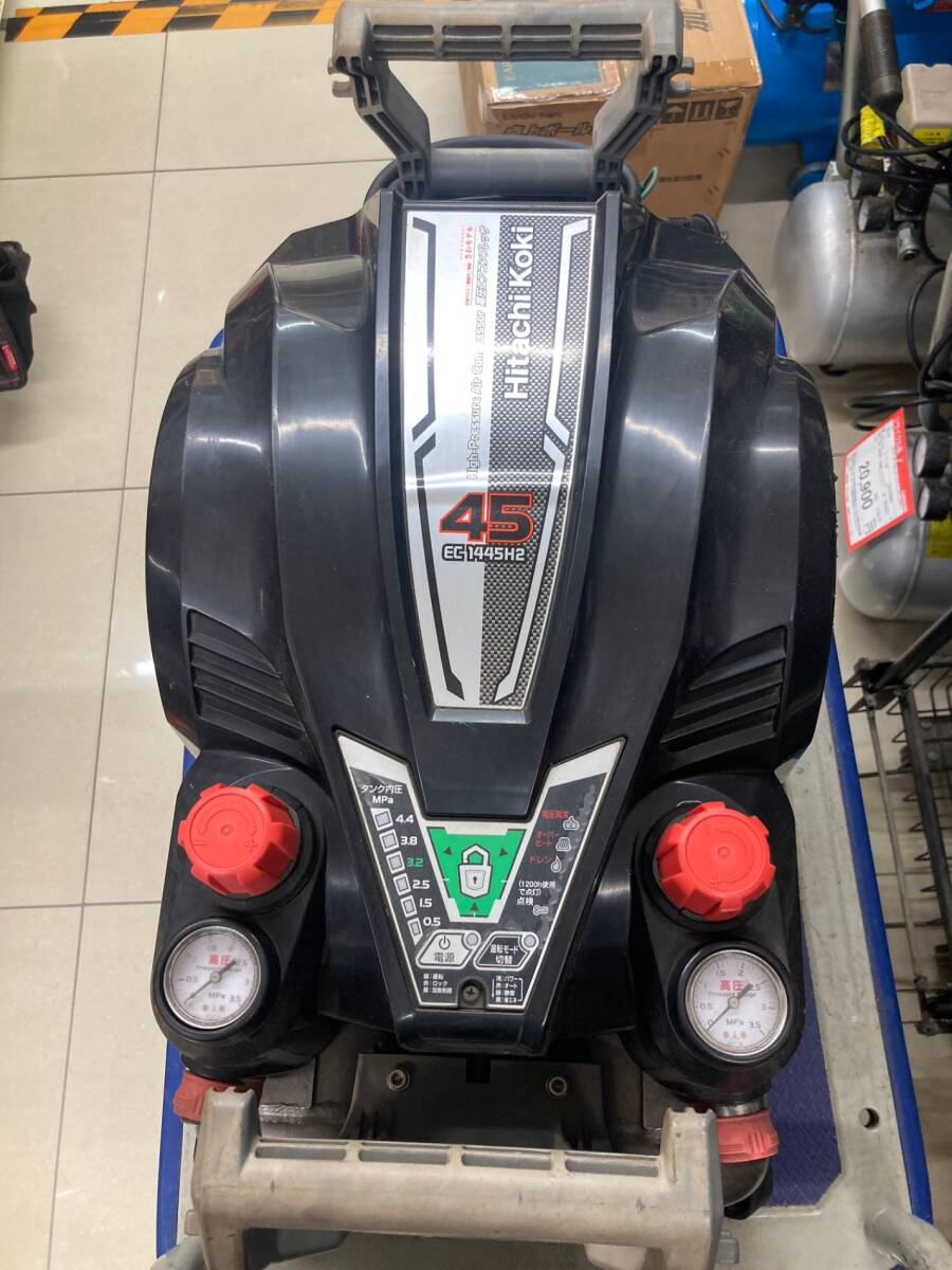 【送料着払い(有料)】【中古品】★HiKOKI(日立工機) 高圧エアコンプレッサ EC1445H2拍卖