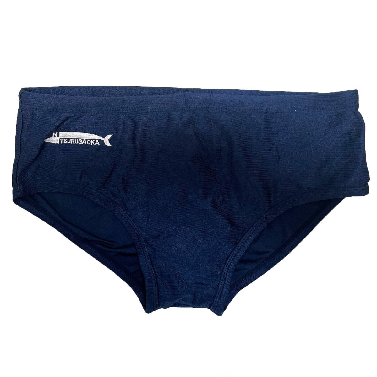 23男子競泳水着★(L)★競パン★日本大学鶴ヶ丘マーキング★濃紺ネイビー・ポリエステル100%拍卖